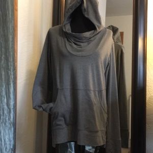 Super soft cow neck hoodie